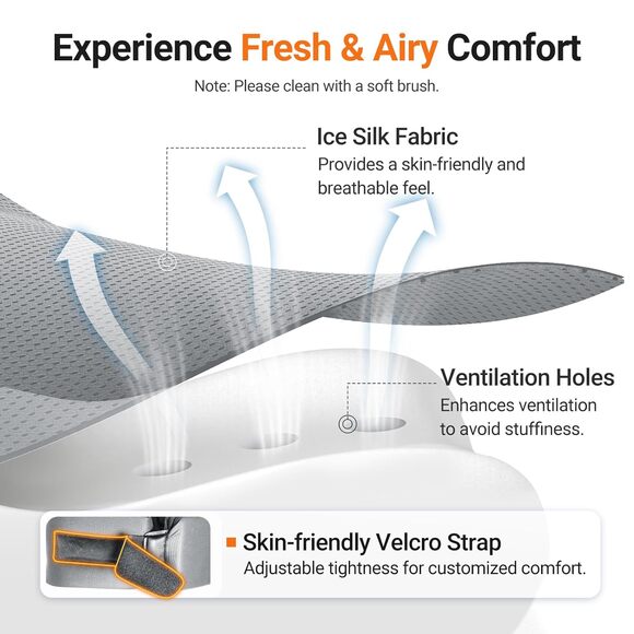 Pink Ergonomic Neck Brace V-Shaped Cervical Collar for Pain Relief & Support M - Picture 7 of 16